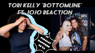 Tori Kelly ft JoJo Bottomline Reaction IT FINALLY HAPPENED ToriKelly iamjojo SINGERREACTS [upl. by Naquin]