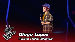 Diogo Lopes  quotNesta Noite Brancaquot  Prova Cega  The Voice Kids Portugal [upl. by Cordelie]