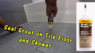 How To Seal Grout on Tile Floor and Shower [upl. by Durtschi133]