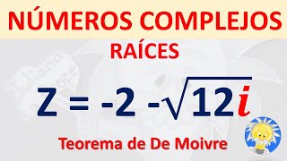 📌 Cómo calcular las RAICES de un NUMERO COMPLEJO TEOREMA DE MOIVRE Juliana la Profe [upl. by Anerahs]