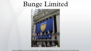 Bunge Limited [upl. by Tarrel]