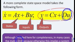 State space 4  defining the system output [upl. by Margaretta]