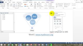 Insert SmartArt in MS Word [upl. by Croner375]