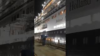 HOLLAND AMERICA LINE VOLENDAM 🛳⚓️😱🔥shipyard cruiseship viralvideo shorts short [upl. by Ramahs]