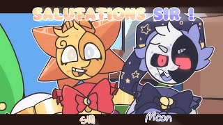 Salutations Sir   Animation meme  Flipaclip  Sundroprise and Moondrop [upl. by Acyssej]