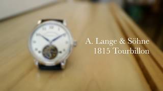 A Lange amp Söhne Platinum 1815 Tourbillon reference 730025 [upl. by Camfort]