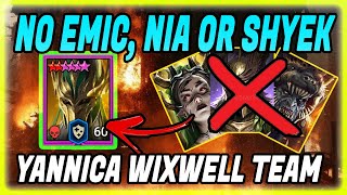 NEW META BUDGET WIXWELL YANNICA HYDRA TEAM TEST SERVER RAID SHADOW LEGENDS [upl. by Tlevesoor]