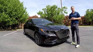 Walkaround Review of a NEW 2019 Genesis G80 Sport 33T [upl. by Mayfield]