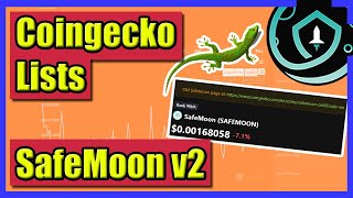 🦎🦎 Coingecko Lists SafeMoon v2 🦎🦎 [upl. by Neelrihs]