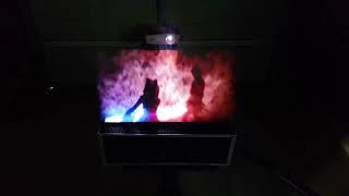 Ahsoka Tano Vs Anakin Skywalker Lightsaber Duel Projected On Fog [upl. by Kathi]