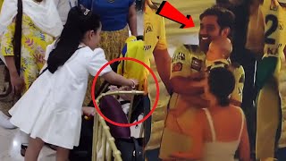 Watch Ziva Dhoni Playing With Mitchell Santner Daughter Like Her Father MS Dhoni  IPL 2023 Final [upl. by Kiker]