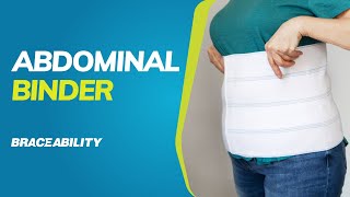 BraceAbility Plus Size Abdominal Binder Back Pain No More [upl. by Anahgem570]