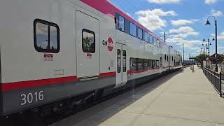 Caltrain Local 224 at Santa Clara Station FT Stadler Kiss EMU Trainset caltrain [upl. by Behn627]