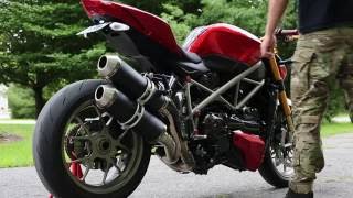 Ducati Streetfighter 1098s Race baffle exhaust [upl. by Appel19]