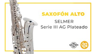 Saxofón Alto  SELMER JUBILE AG SIII plateado [upl. by Tcideneb]