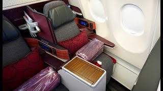 Qatar Airways Business Class  Airbus A330  Doha to Istanbul  Al Mourjan Business Lounge [upl. by Nyrmak51]