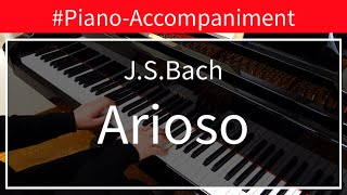 Bach  Arioso HarpsichordConcertoNo52nd movPianoAccompaniment [upl. by Telfer]