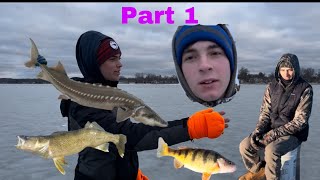 ICE Fishing Oneida Lake New York [upl. by Ayanej171]