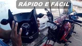 COMO ENCURTA AS SETAS ORIGINAIS DA FAN E TITAN 150160cc  Lucas MotoVlog [upl. by Africah140]