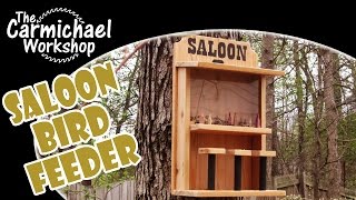 Make a Saloon Bird Feeder  Easy DIY Weekend Woodworking Project [upl. by Dell]