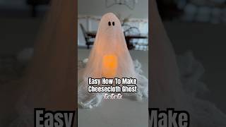 Easy HOW TO Halloween CHEESECLOTH GHOST halloweendecor falldiy howtodiy modpodge [upl. by Antonius]