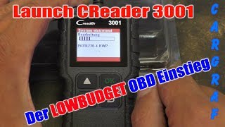 Launch Creader 3001  Einstieg in die OBD Diagnose [upl. by Terriss]