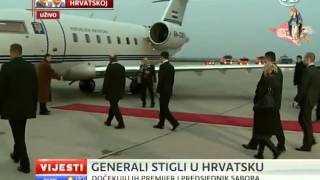 3 Ante Gotovina i Mladen Markač Dolazak Hrvatskih Generala iz Haaga [upl. by Becka]