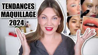 LE MAG BEAUTÉ  LES GRANDES TENDANCES MAQUILLAGE  QUE NOUS RÉSERVE 2024 [upl. by Nesline420]