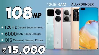 Top 5 Best Allrounder Phones Under 15000 in 2024  12GB RAM  108MP OIS  Phones 5G under 15k [upl. by Irahk]