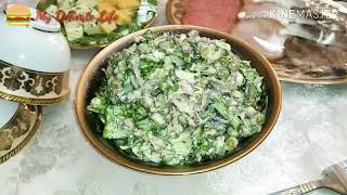 YANGI YIL DASTURXONI UCHUN DOLLOR SALATI СУПЕР ВКУСНЫЙ САЛАТ ДОЛЛАР Salad Dollor [upl. by Airdnaz]