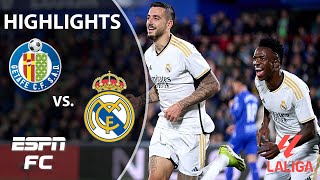 🚨 CLEAN SHEET 🚨 Getafe vs Real Madrid  LALIGA Highlights  ESPN FC [upl. by Mapel]