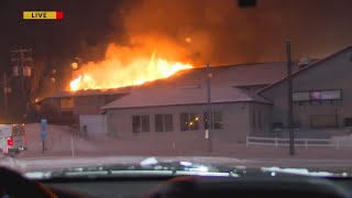 Motel fire in Breezewood [upl. by Dnalra90]