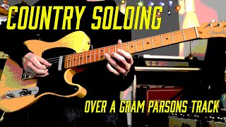 Melodic country soloing over a Gram Parsons tune [upl. by Nomahs31]