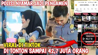 VIRAL DI TIKTOK SAMPAI 427 JUTA DI TONTON POLISI NYAMAR JADI PENGAMEN REAKSI WANITA INI BIKIN [upl. by Apthorp310]