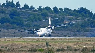 Extreme Crosswind Landings at Athens Airport  Part I [upl. by Esela]