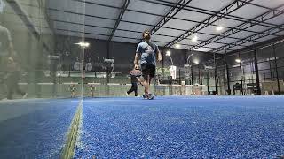 Padel match between beginners tournament 1 [upl. by Kondon568]