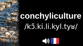 Comment bien prononcer conchyliculture [upl. by Nipsirc]