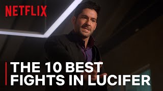 LUCIFER The Top 10 Best Fights  Netflix Geeked [upl. by Analart]