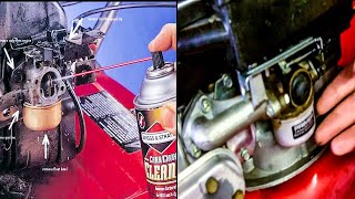 How to Clean and Rebuild a Tecumseh Lawn Mower Float Carburetor  Craftsman Lawn Mower episode 6 [upl. by Kamp]