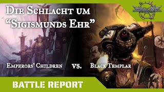 Spielbericht 04 Warhammer 40K 8th Edition Emperor´s Children vs Black Templar [upl. by Bing]