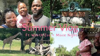 Summer Vlog Ep 4 Ft Worth Zoo  Movie Night with The KiddosBriana ReNae [upl. by Airetahs383]