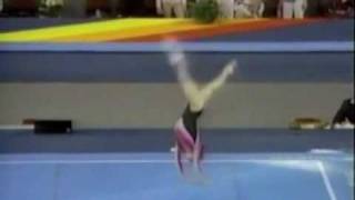 Olga Strazheva  1989 World Championships Team Optionals  Floor Exercise [upl. by Leeke]