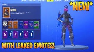 NEW RAVAGE SKIN SHOWCASE WITH ALL NEW DANCESEMOTES New Fortnite Skin [upl. by Iorio]