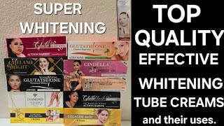 TOP QUALITY EFFECTIVE SUPER WHITENING TUBE CREAMS FOR PROMIXING [upl. by Oijile]