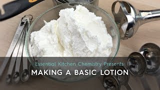 How to Guide Making a Basic Lotion [upl. by Inalaehon]