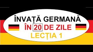 Invata Germana in 20 ZILE  CURS COMPLET A1  Lectia 1  Conjugarea verbelor regulate [upl. by Igiul887]