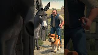 Their master Angry with them  Donkey amp Dog animaition disney viralvideo shorts [upl. by Arola]