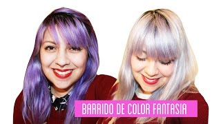 COMO REMOVER TINTE FANTASIA SIN DECOLORAR EN CASA  remueve todos los colores barrido de color [upl. by Persis]