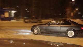 BMW 325 Winter Drift in the city  Зимний дрифт в городе [upl. by Tsirhc]