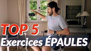 TOP 5 des meilleurs EXERCICES pour les ÉPAULES douloureuses  raides  instables par KINÉ 🔥 [upl. by Johnna]